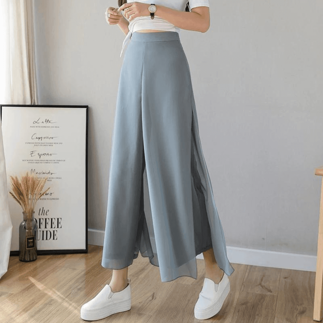 Calça Pantalona de Chiffon Libre - Loja Izze