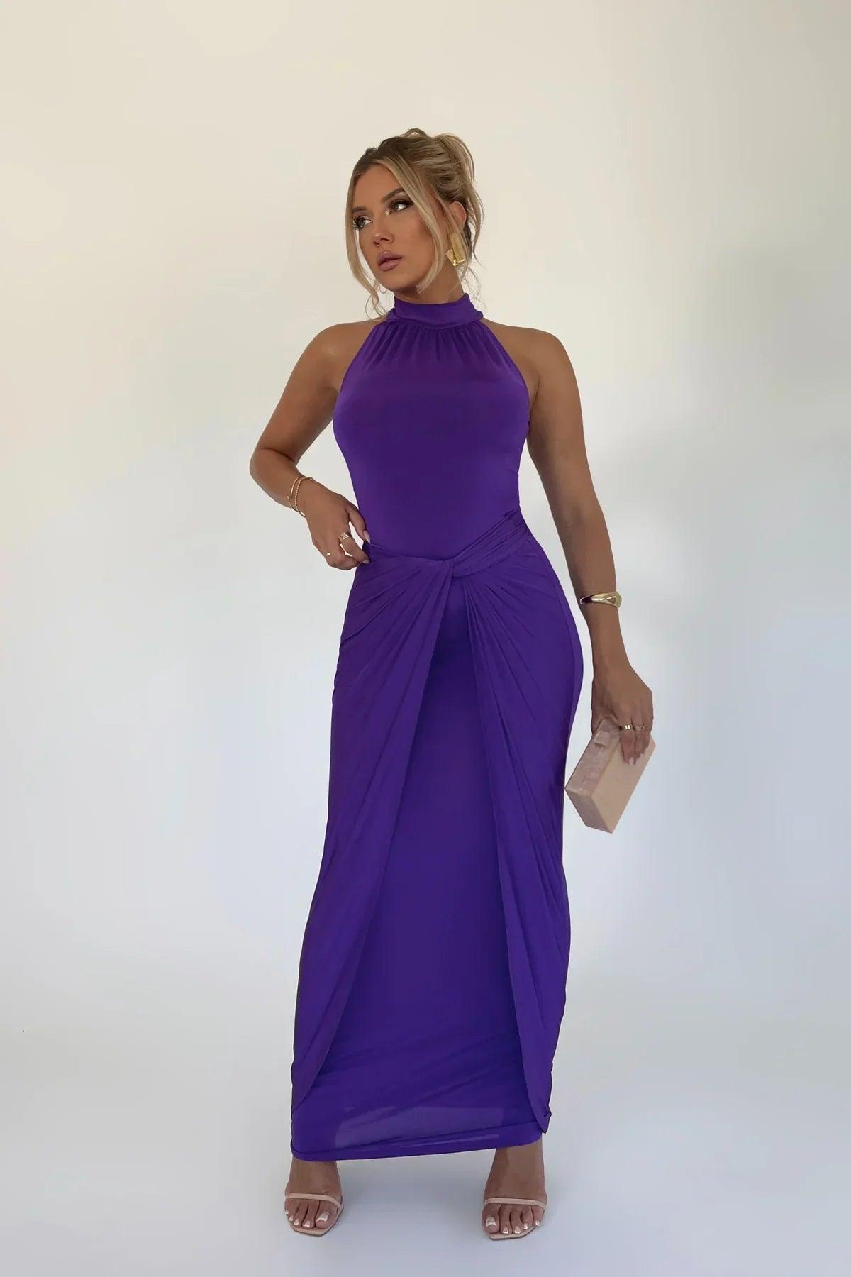 Vestido Nicole Roxo - Loja Izze