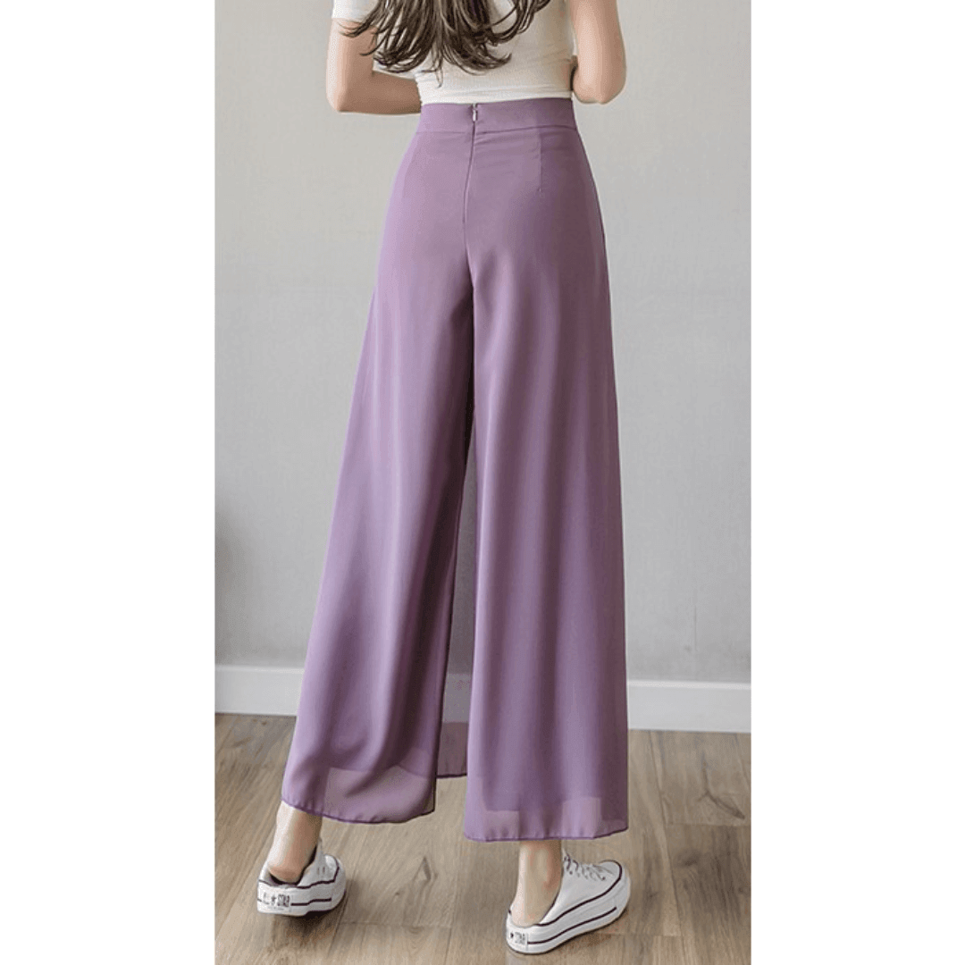 Calça Pantalona de Chiffon Libre - Loja Izze