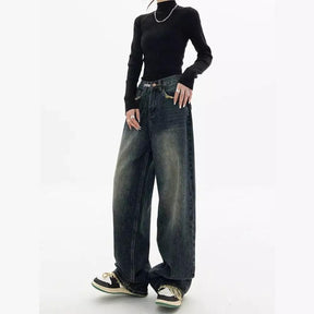 Calça Jeans de Cintura Alta Feminina - Vogue - Loja Izze