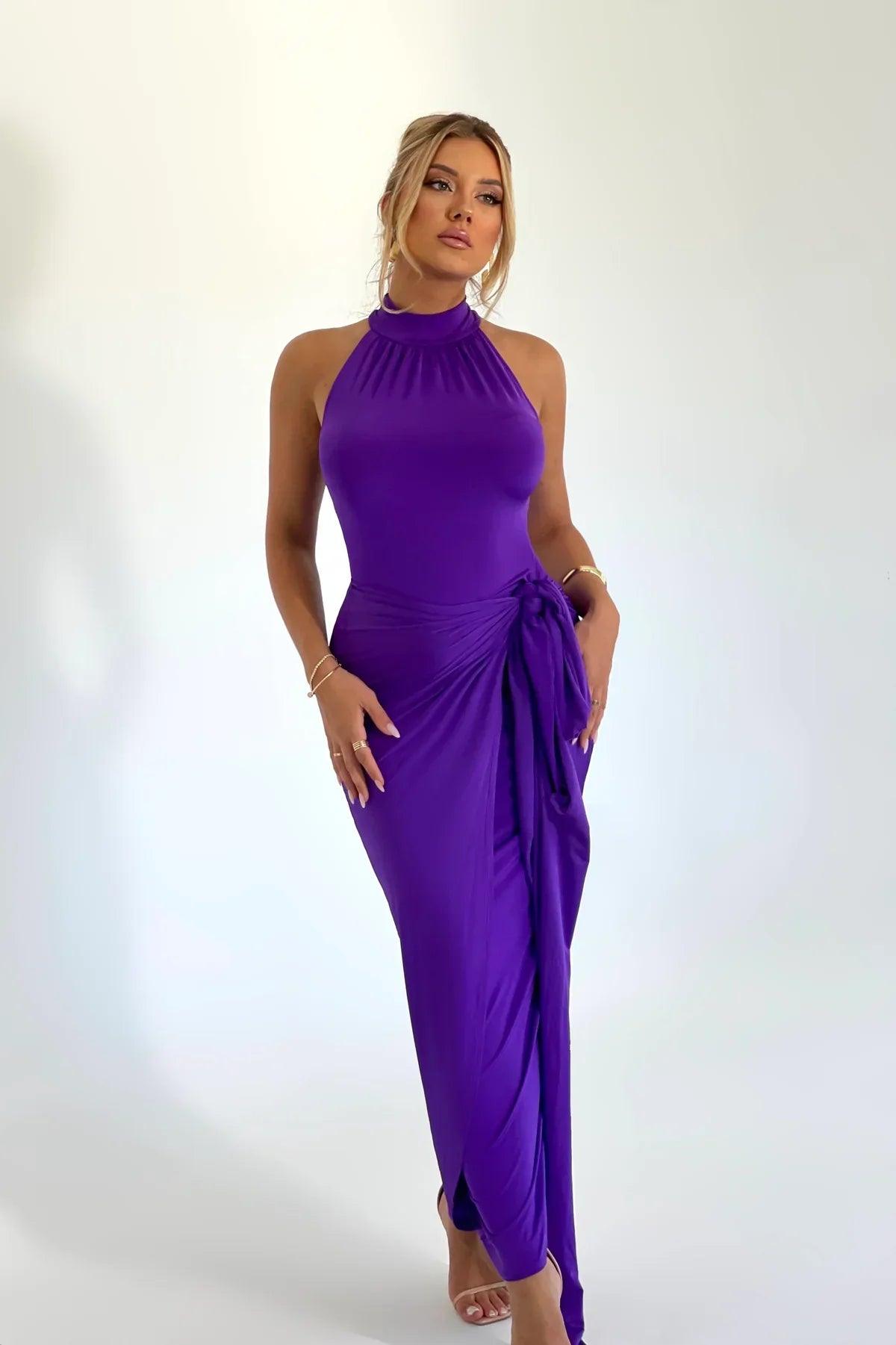 Vestido Nicole Roxo - Loja Izze