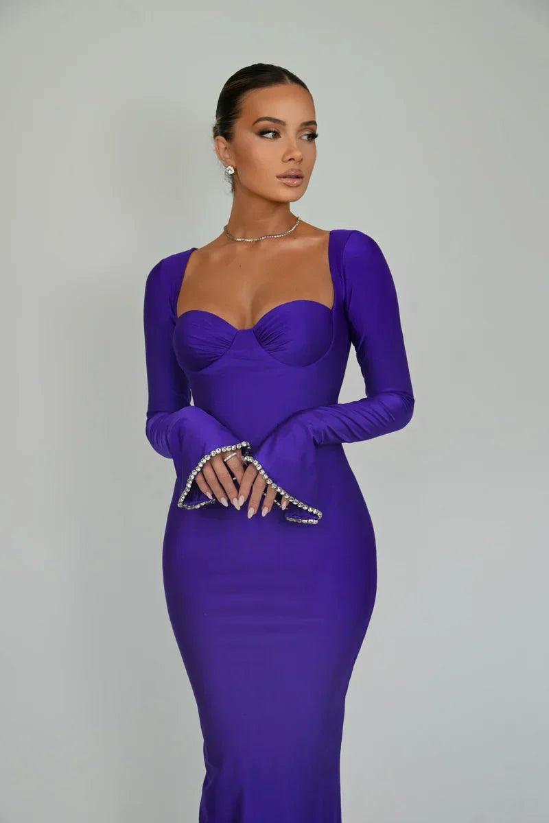 Vestido Roxo Ariel - Loja Izze