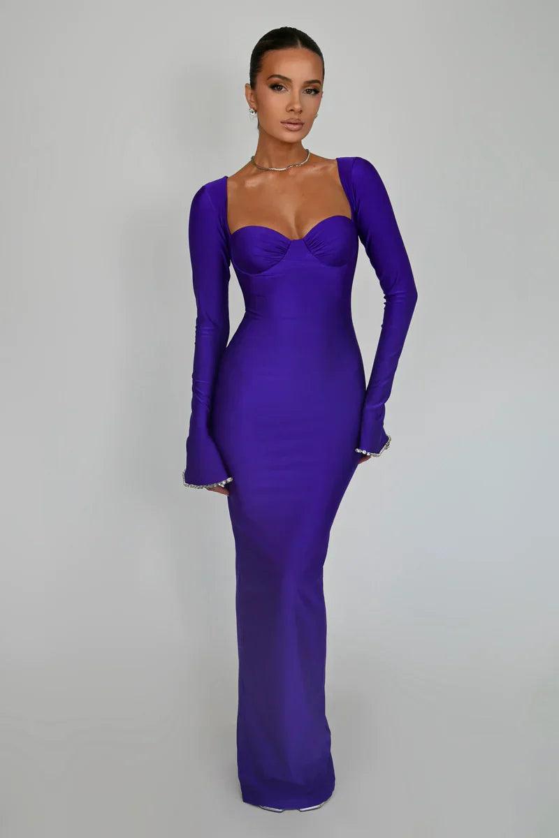 Vestido Roxo Ariel - Loja Izze