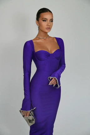 Vestido Roxo Ariel - Loja Izze