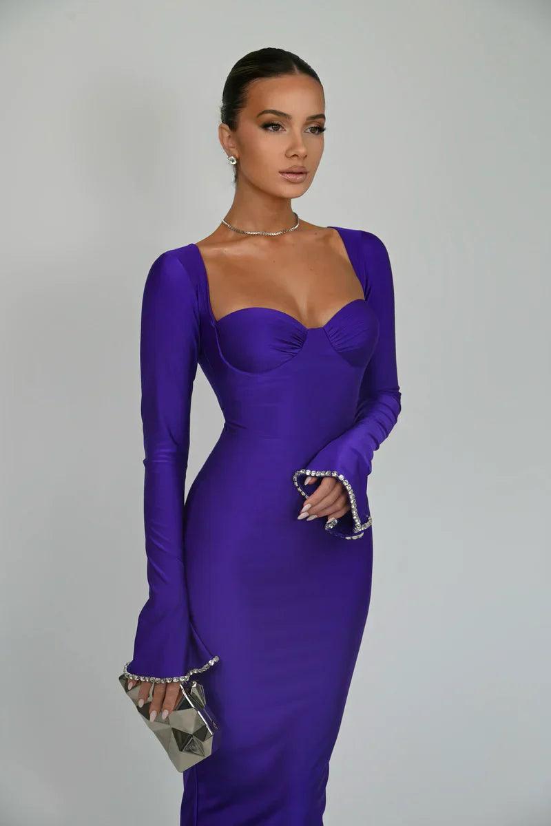 Vestido Roxo Ariel - Loja Izze