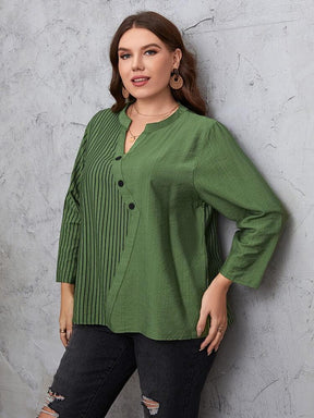 Blusa Casual Vert - Plus Size - Loja Izze