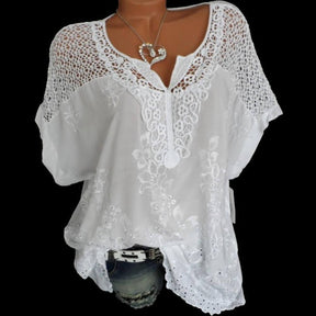 Blusa de Casimira com Detalhes em Renda Lantana - Loja Izze