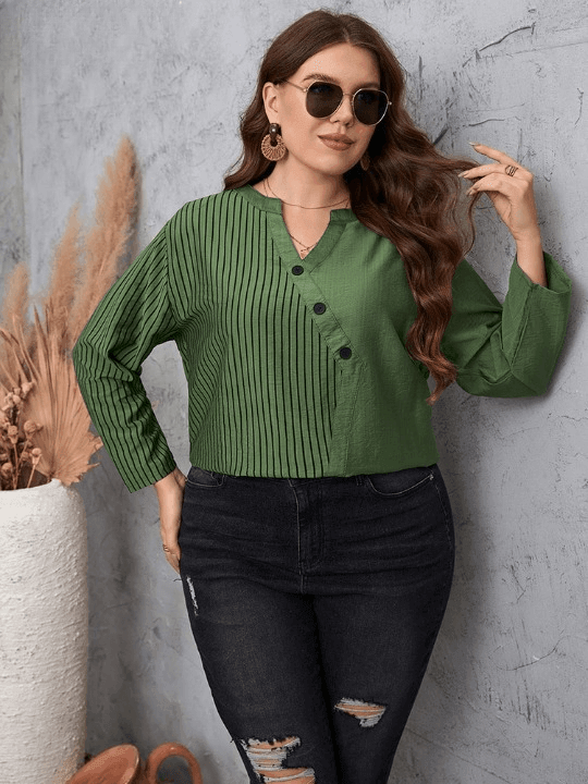 Blusa Casual Vert - Plus Size - Loja Izze