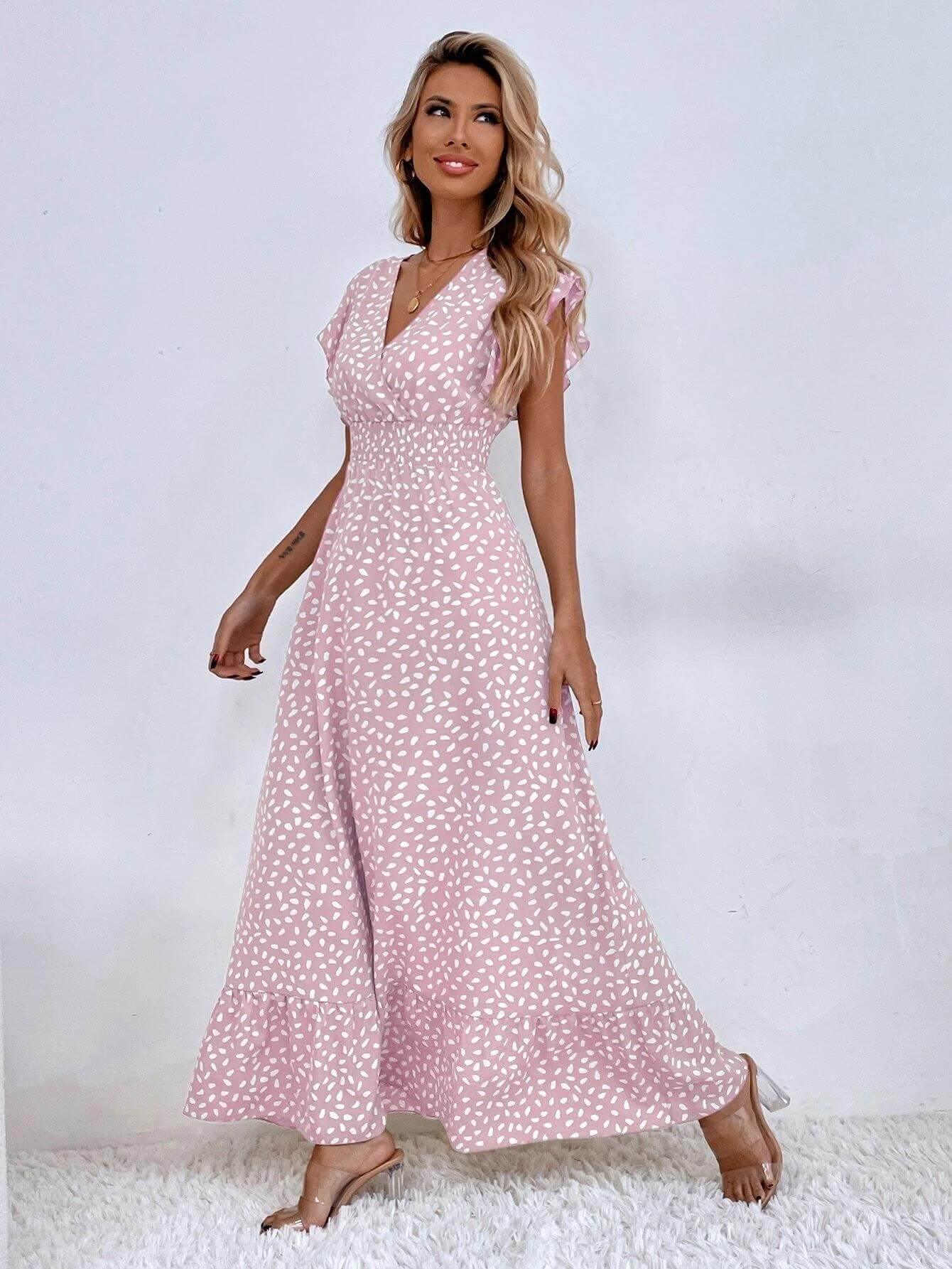 Vestido Longo de Chiffon Elara - Loja Izze