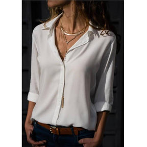 Camisa Clássica de Chiffon Verona - Loja Izze